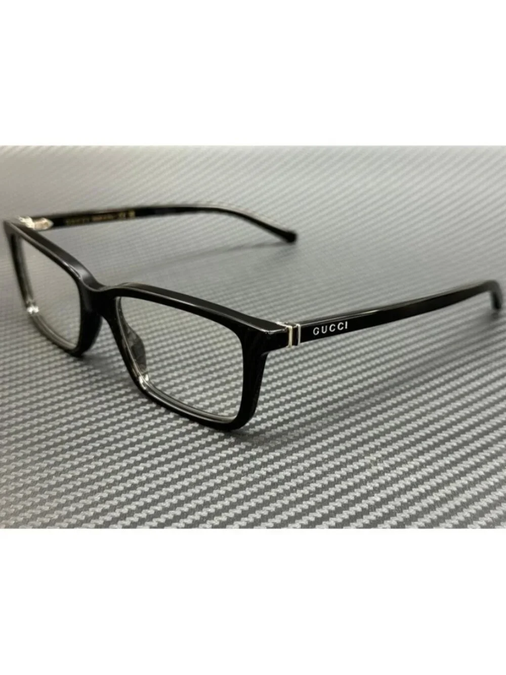 New Gucci Men Black Eyeglasses 56-18-150
